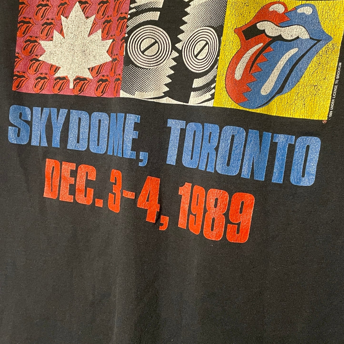 Vintage Rolling Stones 1989 Canada Toronto tour shirt L