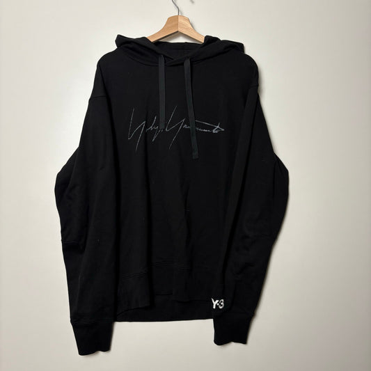 Y-3 Yohji Yamamoto Adidas Logo Hoodie L