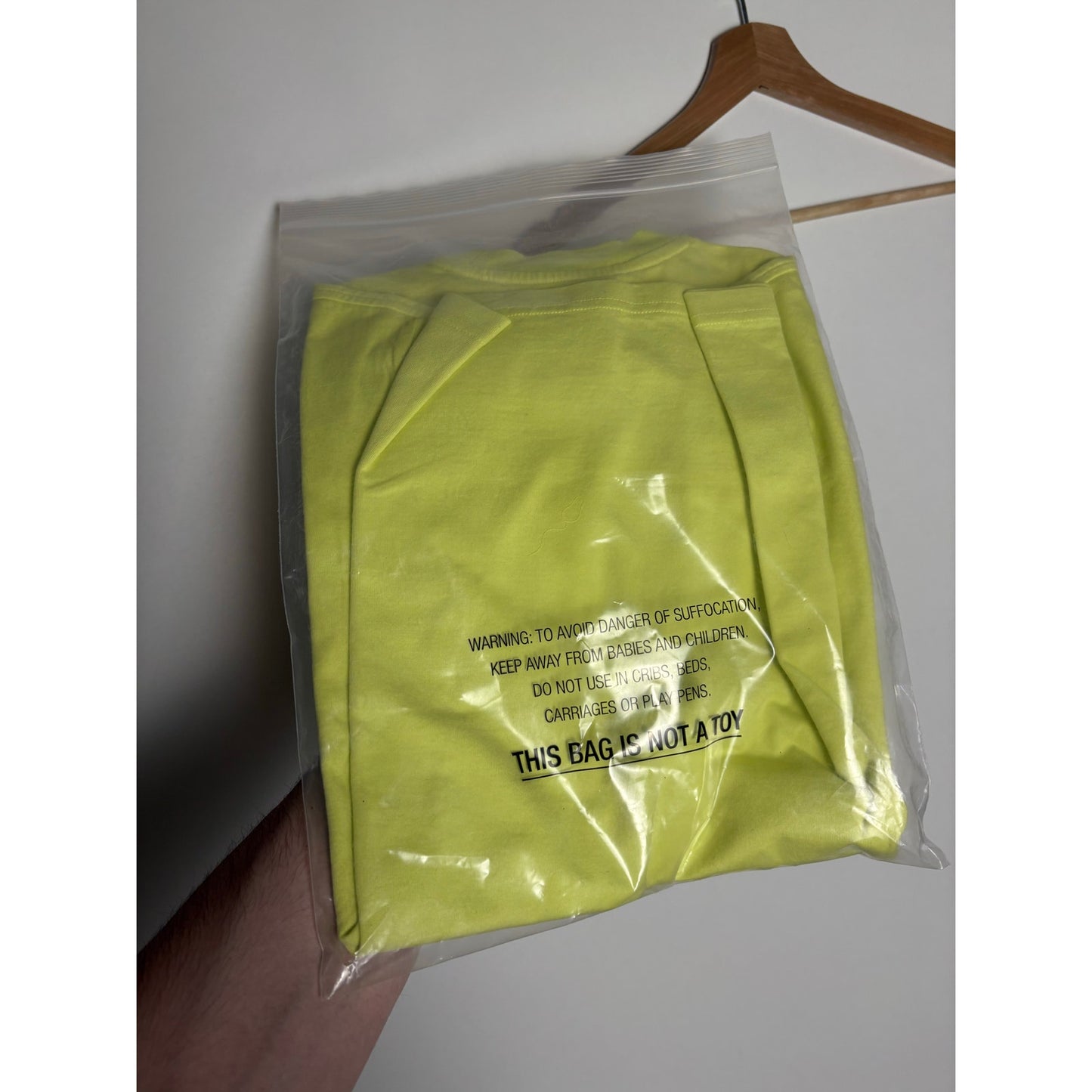 Supreme Invert S/S Top yellow green Men's small SS20