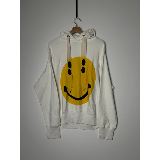 Kapital rain smiley face white hoodie L
