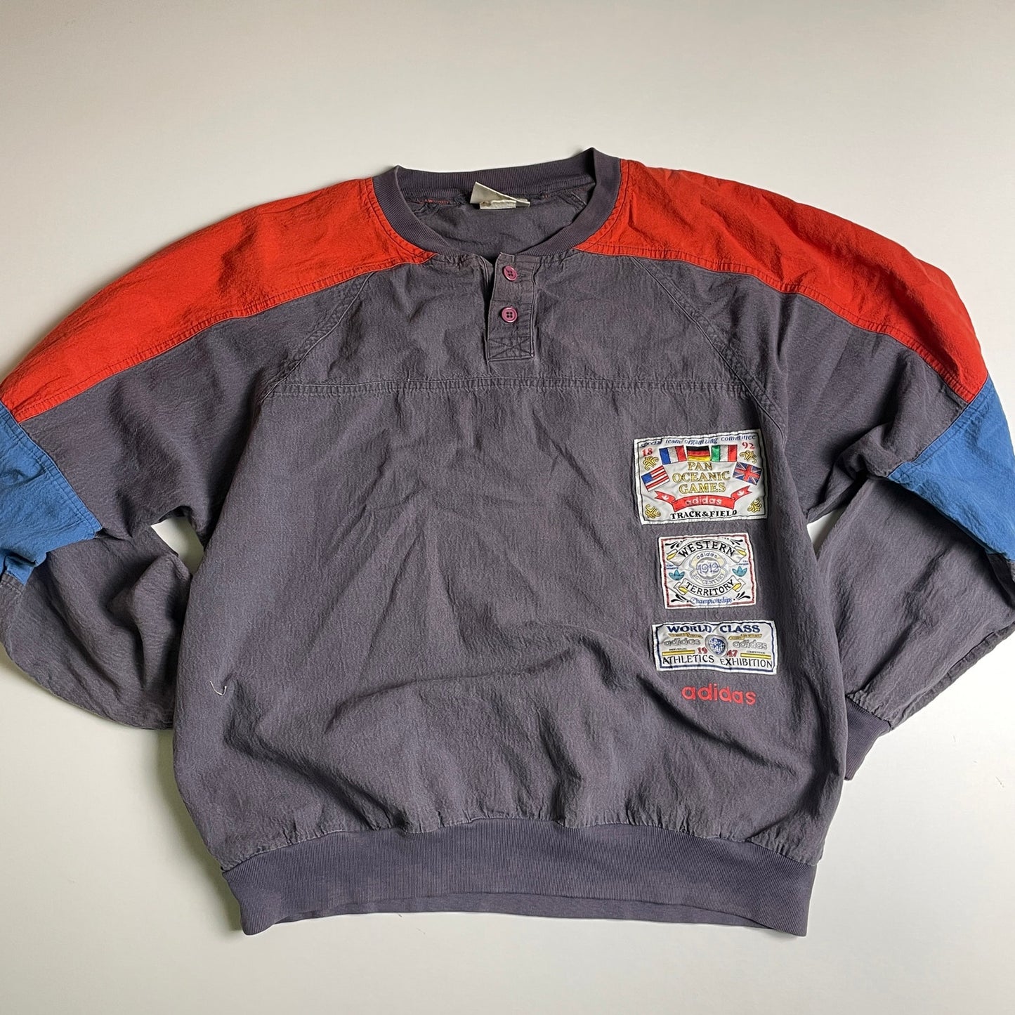 Adidas 90s track vintage crewneck M