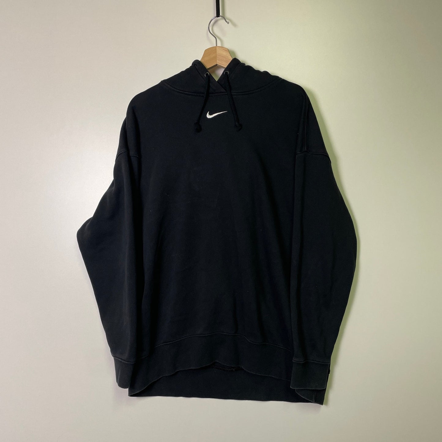 Vintage Nike center swoosh black hoodie XL