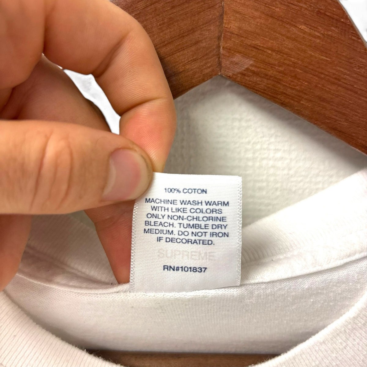 Supreme Buju Banton White Tee SS19 M