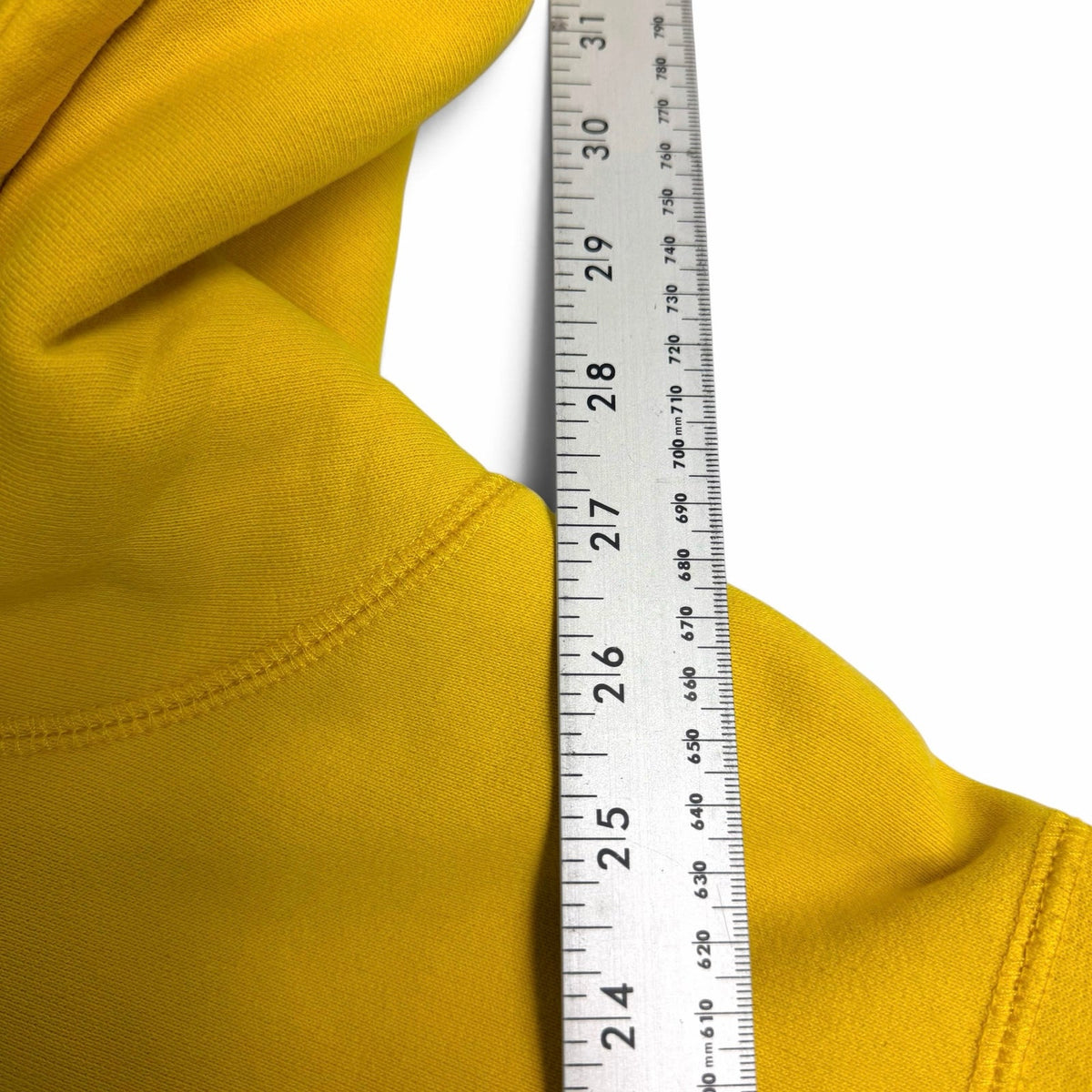 Supreme Yellow Spell Out Hoodie M