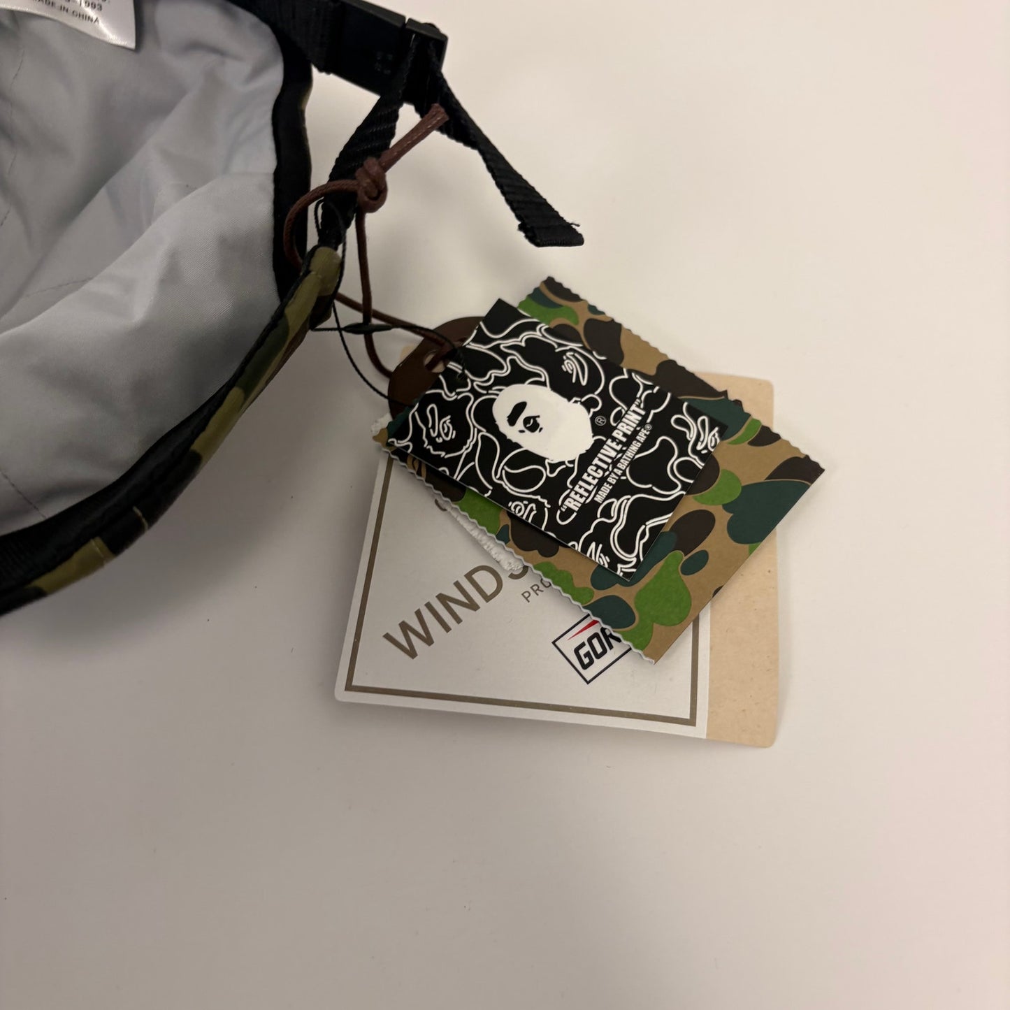 c Baseball Cap One Size Green Camo Embroidered Logo Adjustable Strap NEW