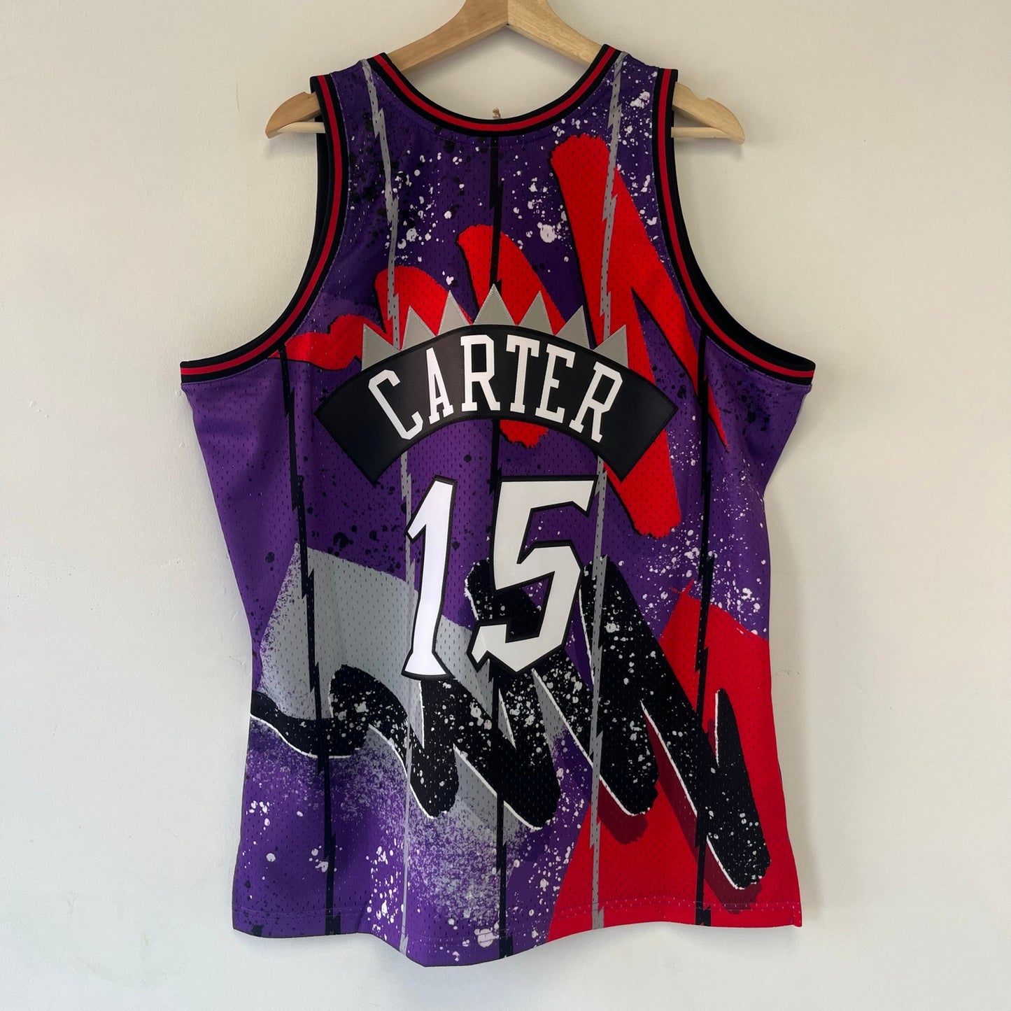 Raptors #15 Carter Throw Back Jersey XL NWT