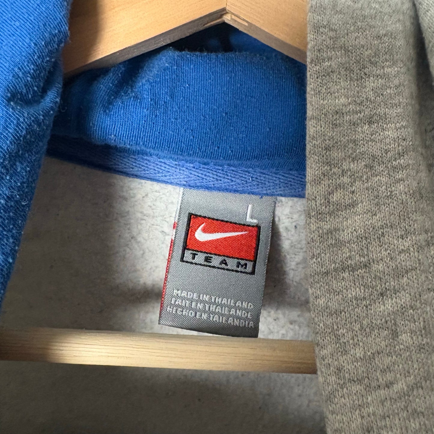 Vintage Nike Kansas university middle swoosh hoodie S-M