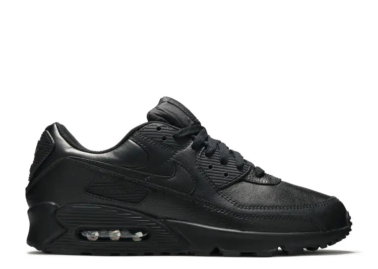 Nike Air Max 90 Leather Triple Black Size: 6M/7.5W