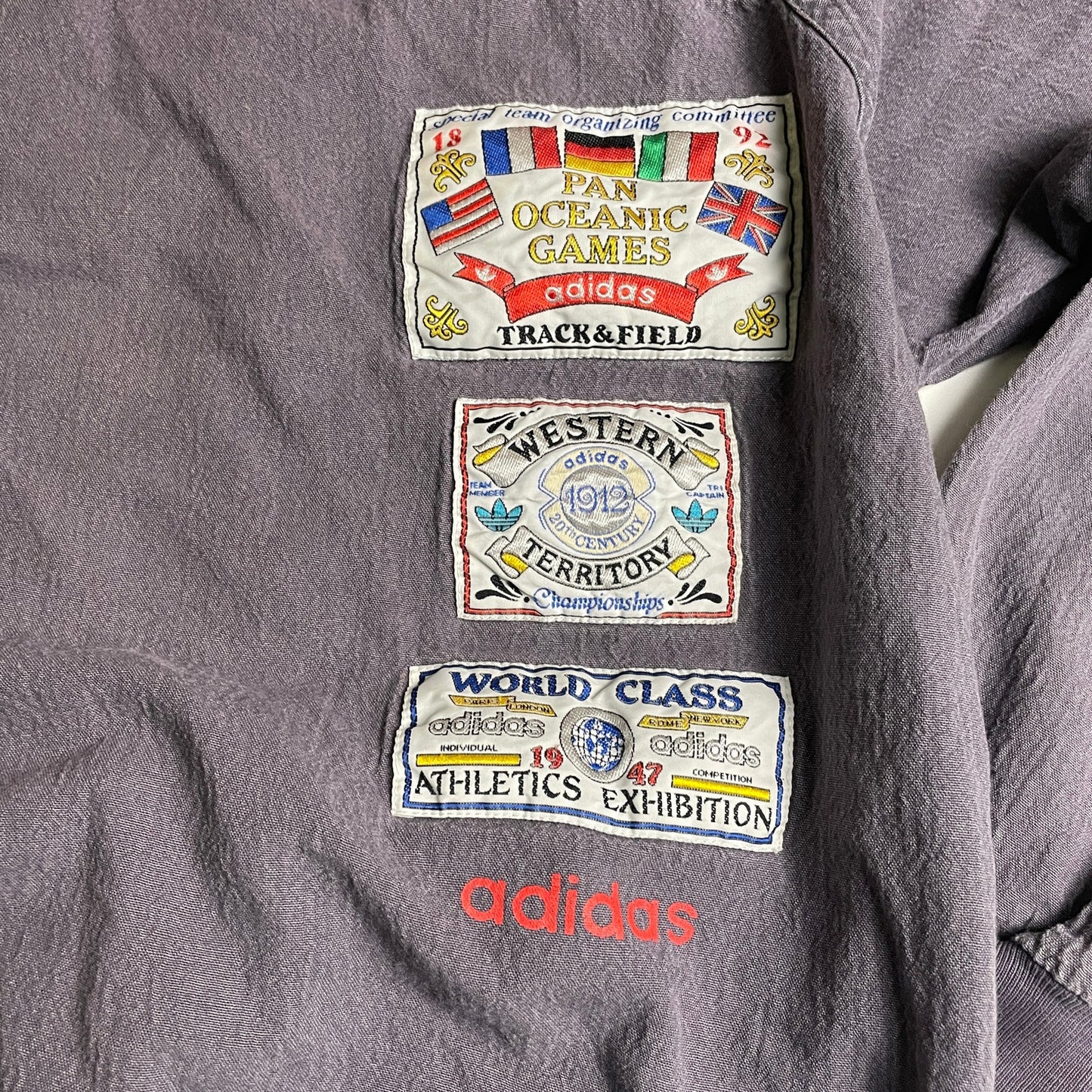 Adidas 90s track vintage crewneck M