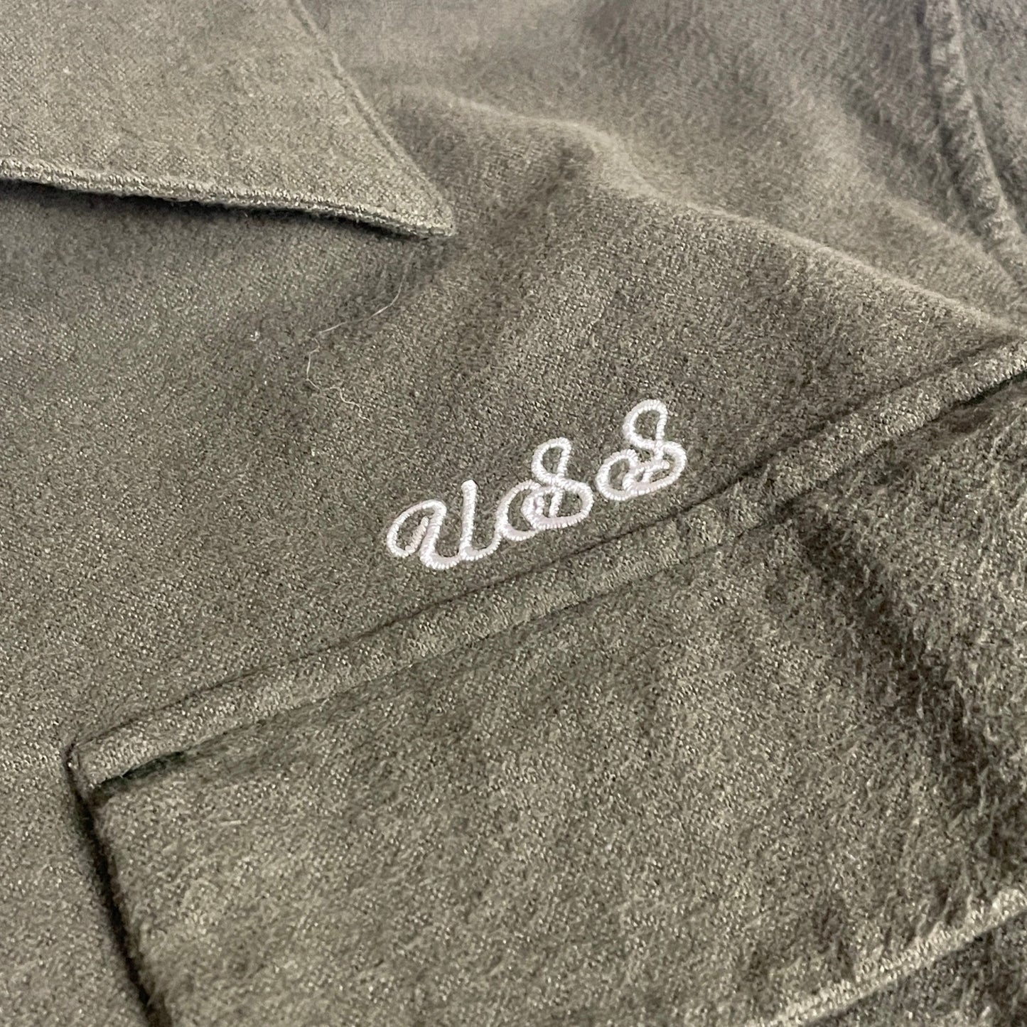 BAPE Ursus military wool button up shirt M