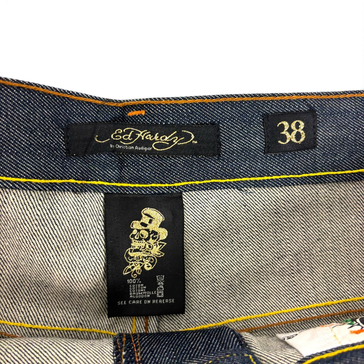 New Y2K Ed Hardy Native Lady Jeans 38