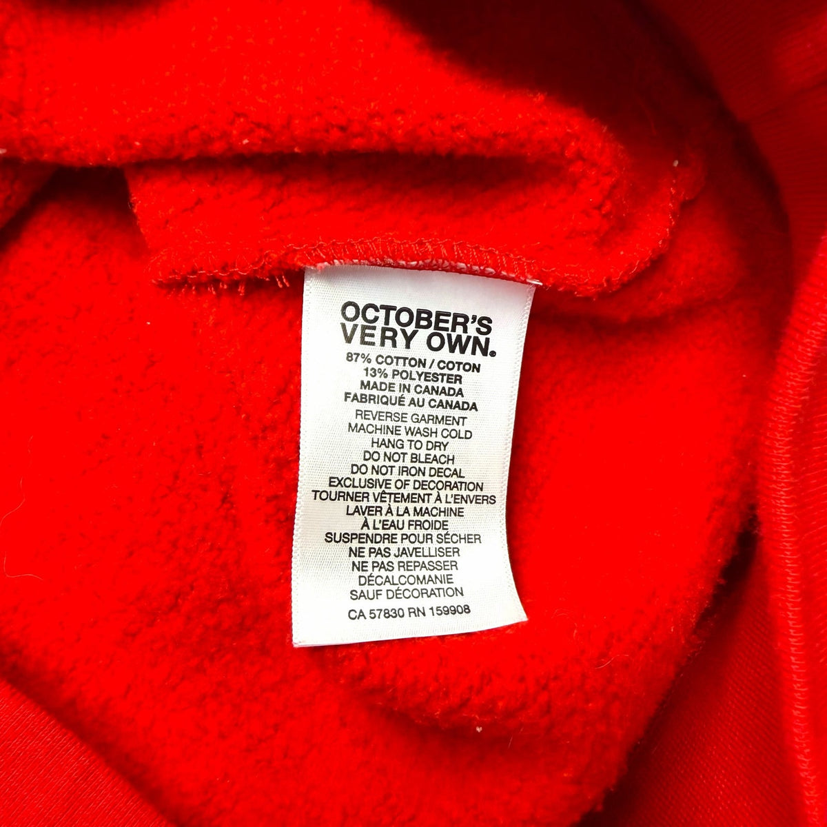 Octobers Very Own Red Canada Owl OVO sweatshirt M