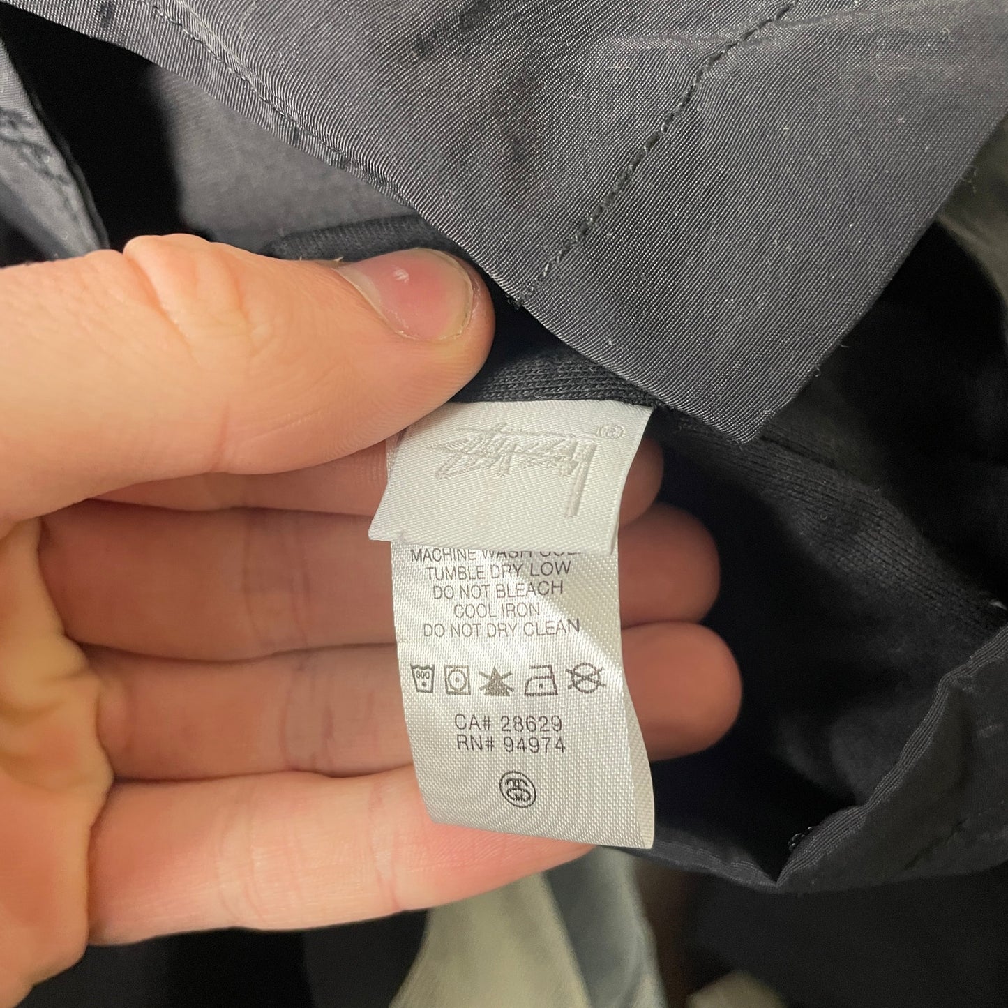 Stussy SS link stadium long trench coat jacket S