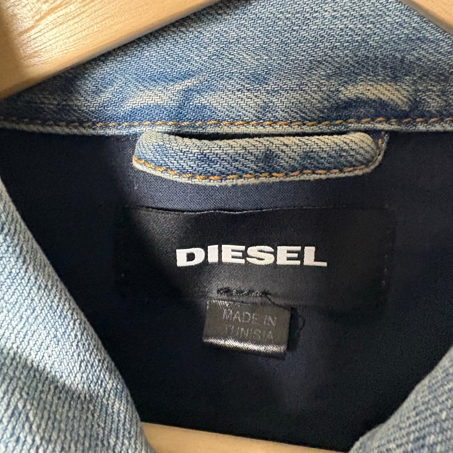 Diesel y2k lightwash denim trucker jacket L