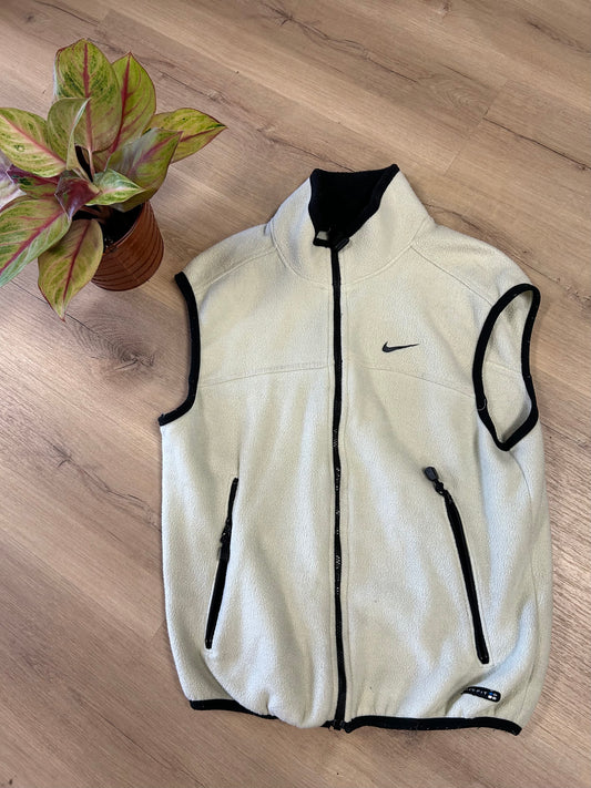 Nike ACG cream fleece vest (M)