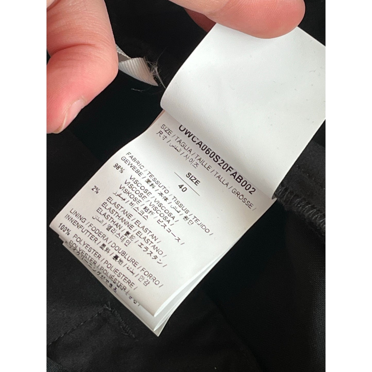 2022 OFF-WHITE DRESS PANTS