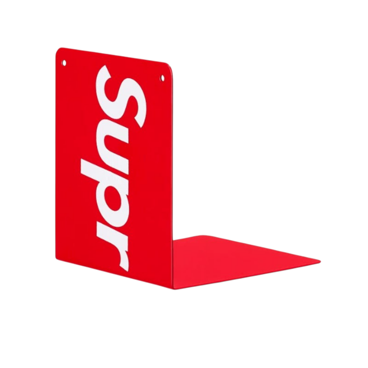 vsresell Supreme FW17 red metal book end with white logo branding
