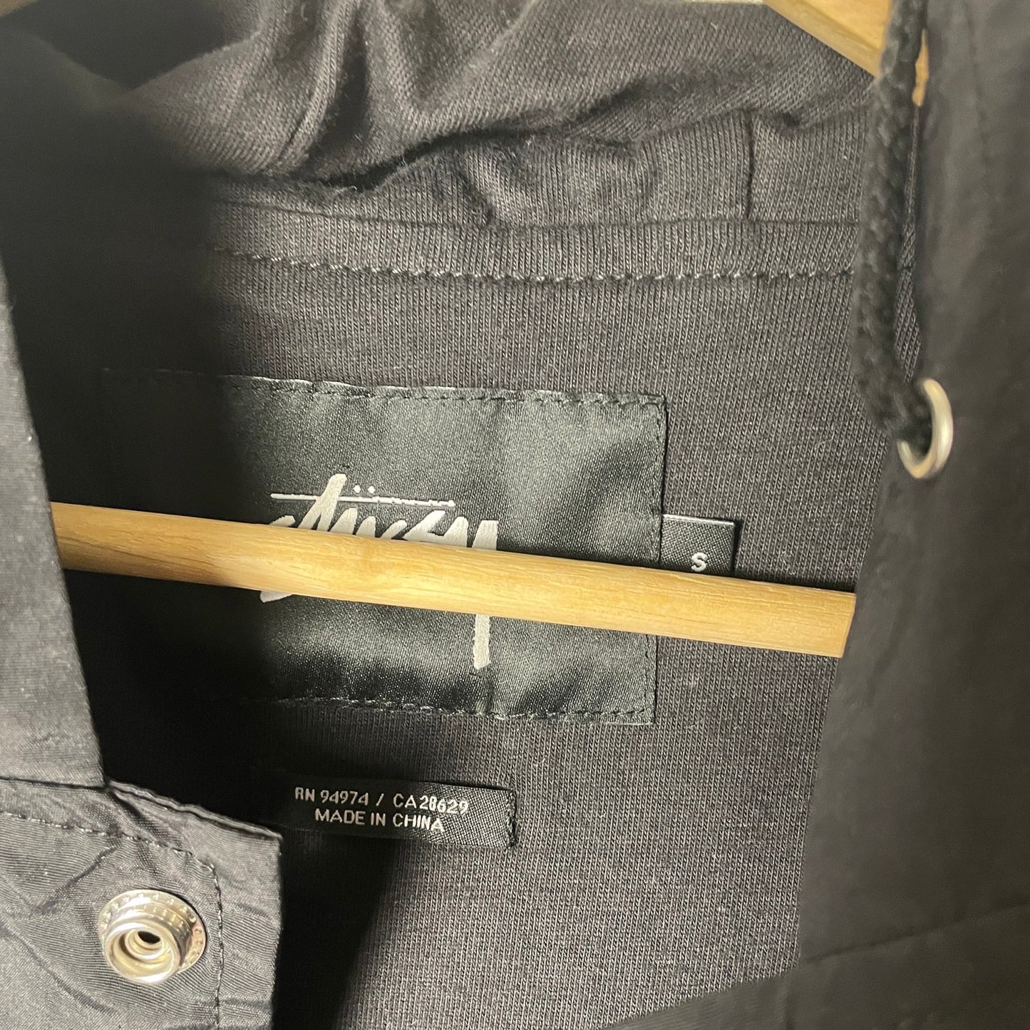 Stussy SS link stadium long trench coat jacket S