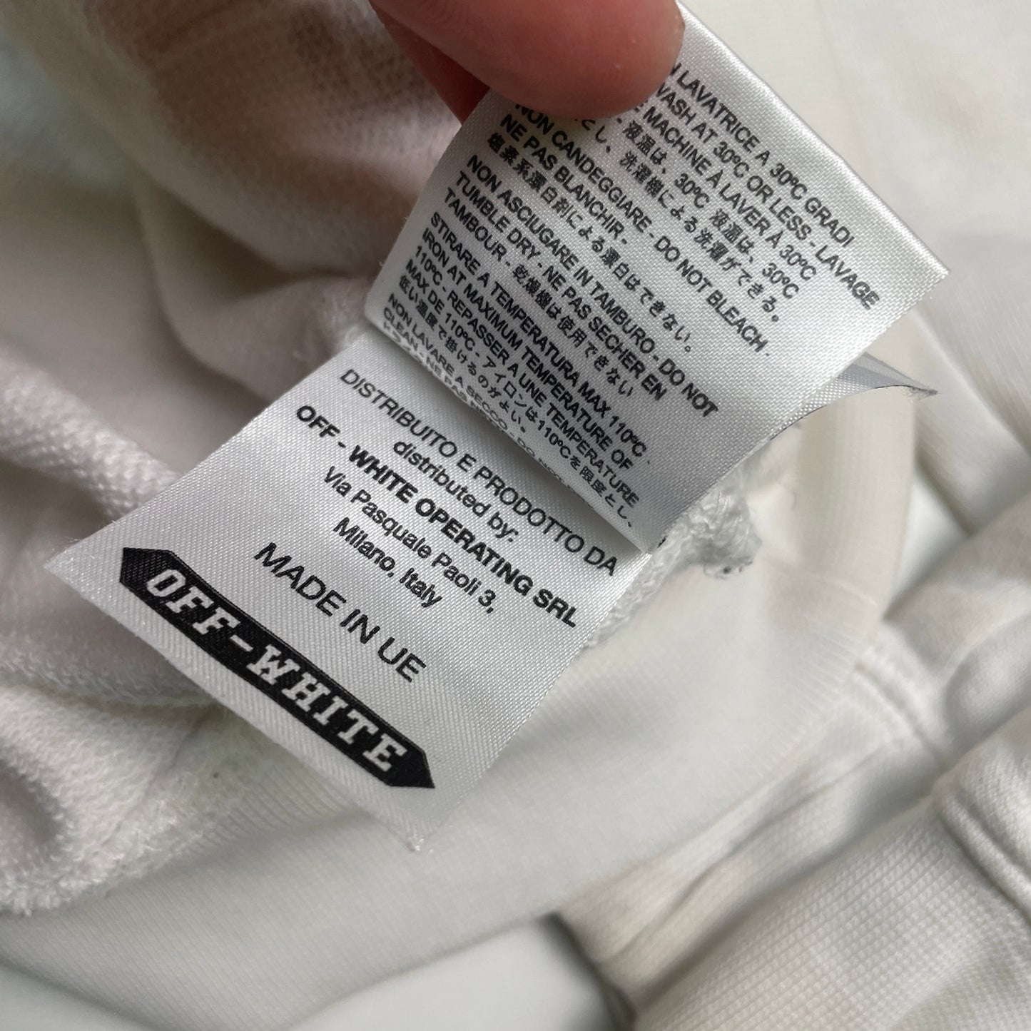 Off White 2015 Caravaggio Diagonal hoodie S/M