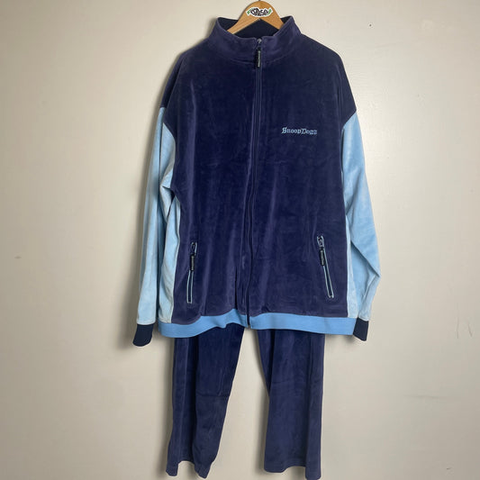 Snoop Dogg clothing company velour tracksuit set XXL