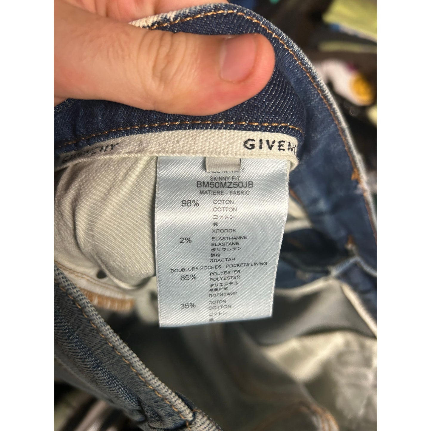 Givenchy Raw lightwash Cut Skinny Jeans 35