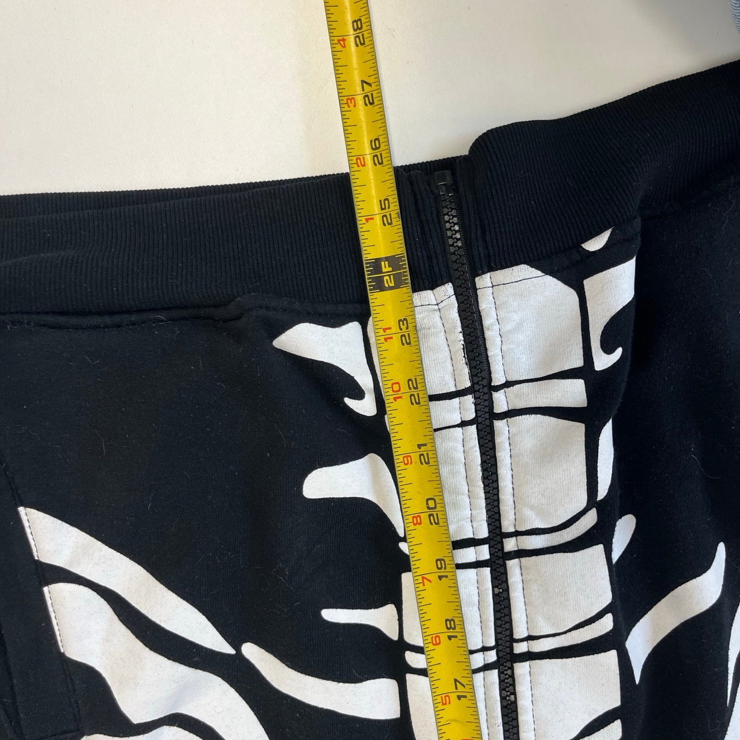 Y2K Mecca Skeleton Full Zip Sweater M