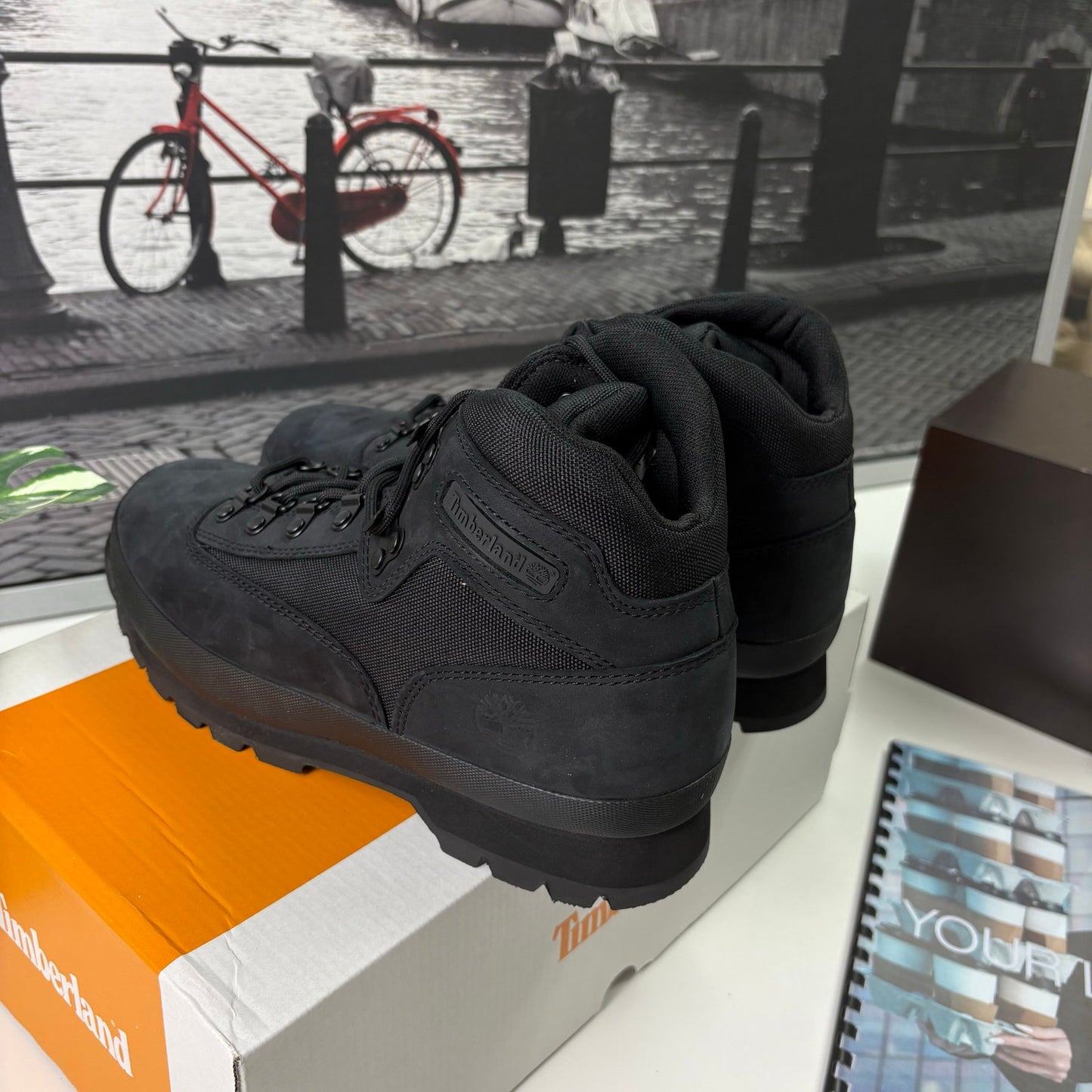 Timberland euro Hiker black size 9-12