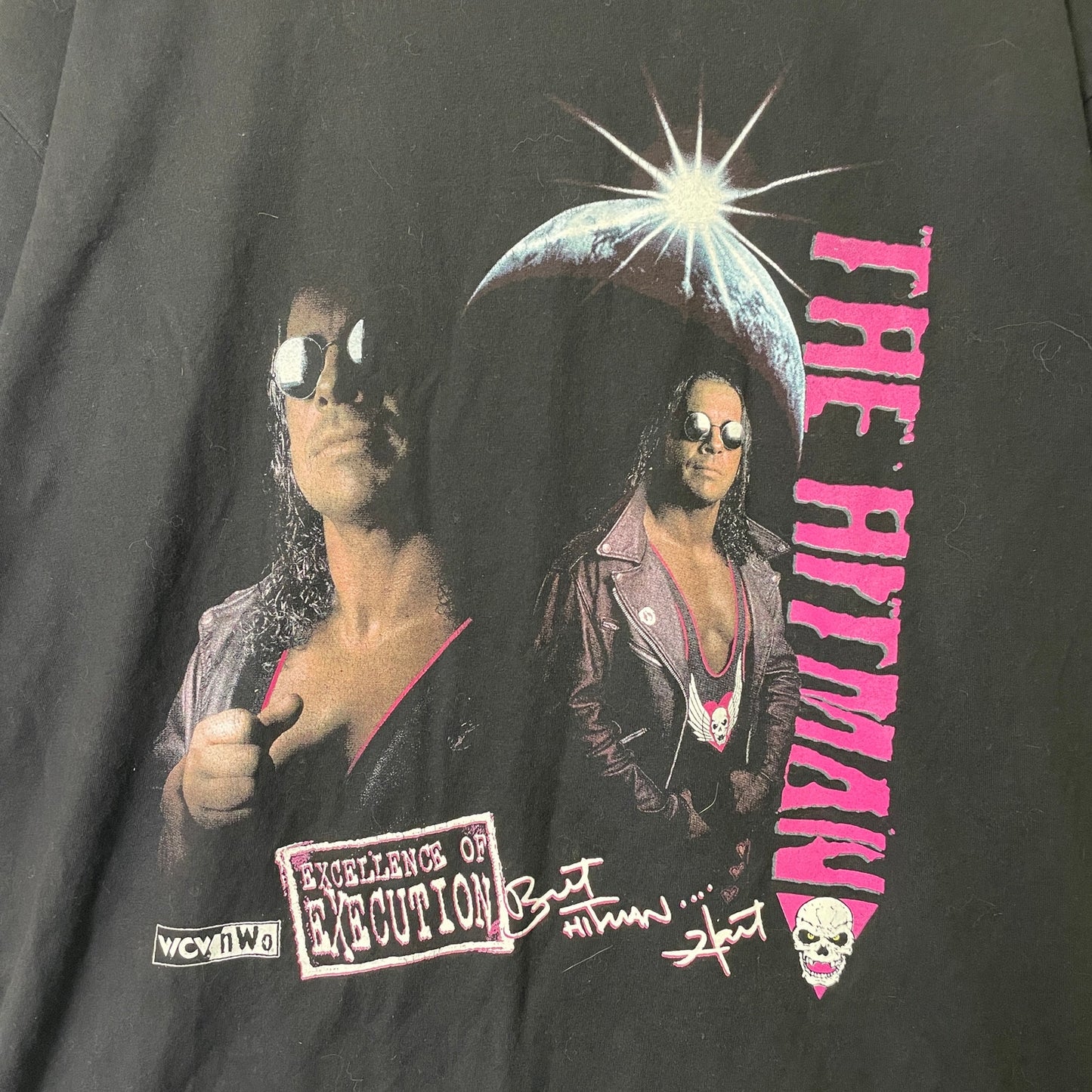 Vintage Bret Hart "The Hitman" wrestling tee L