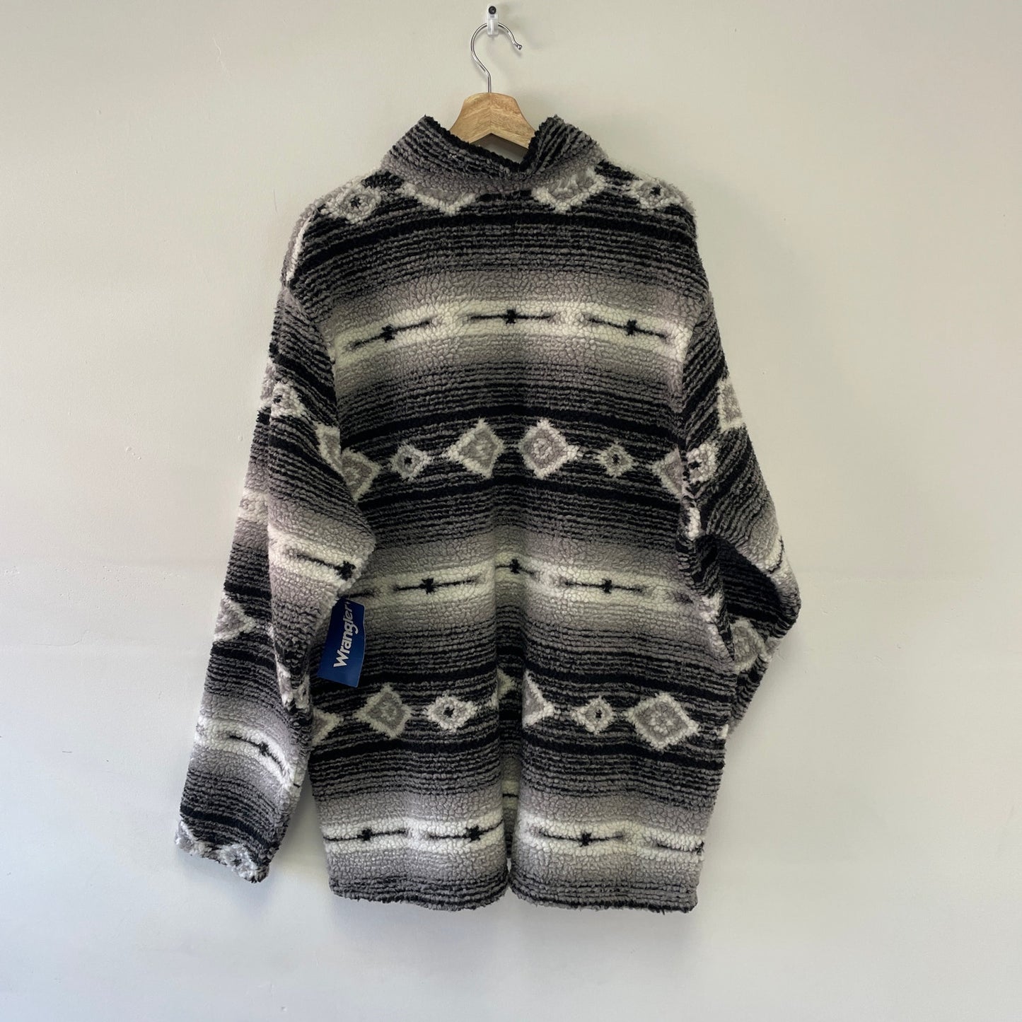Wrangler 1/4 Zip Aztec Fleece Pullover XL NWT