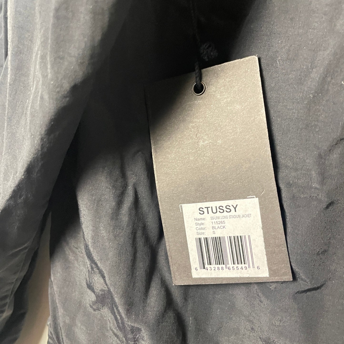 Stussy SS link stadium long trench coat jacket S