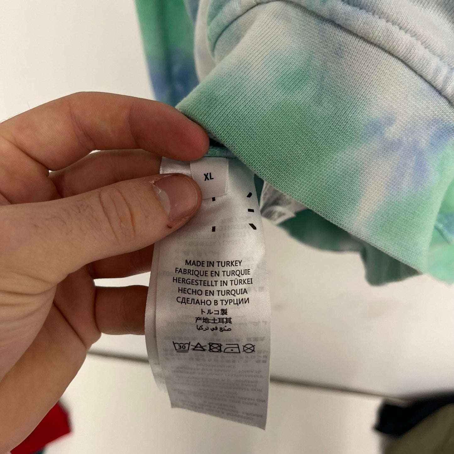 McQ Alexander McQueen Genesis II tie-dye cotton hoodie XL