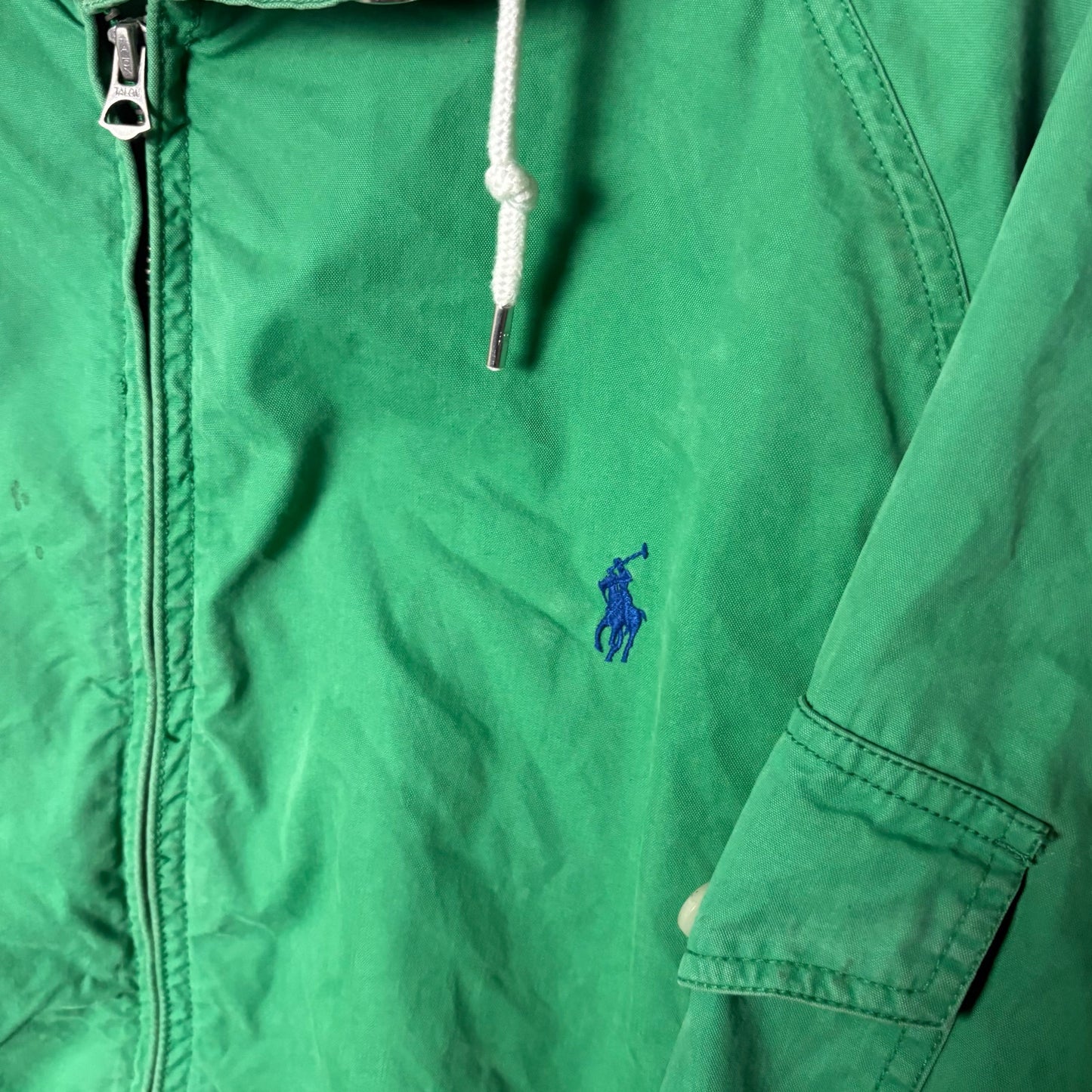 Vintage Polo green windbreaker jacket XL