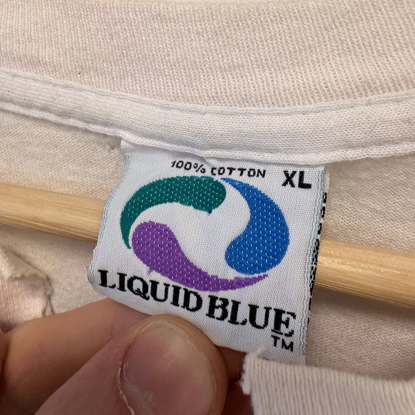 Liquid Blue Tie Dye T Shirt XL