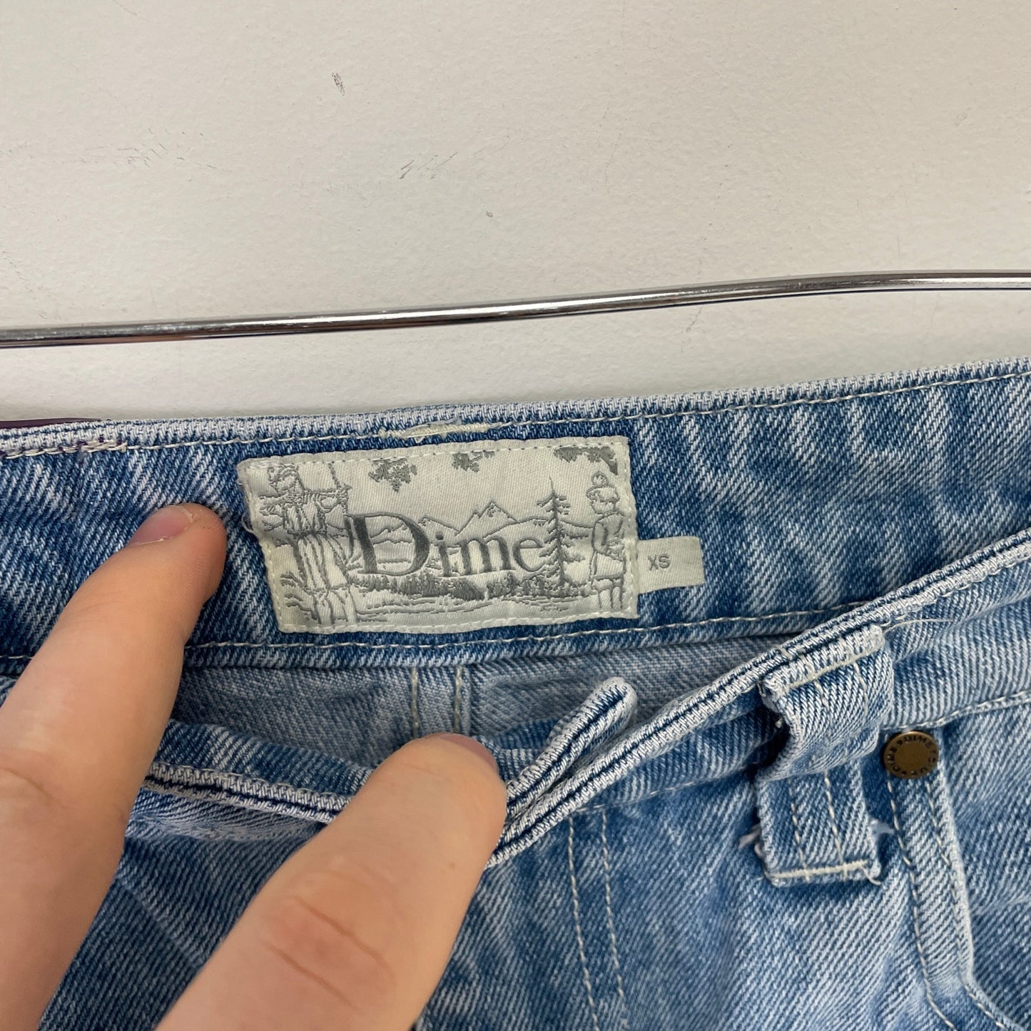 Dime baggy lightwash loose fit jeans 28
