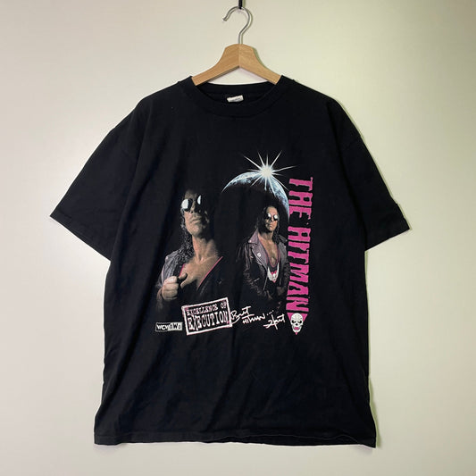 Vintage Bret Hart "The Hitman" wrestling tee L