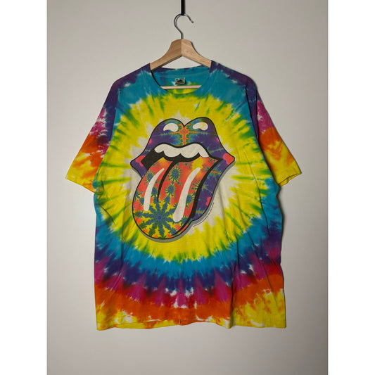 Vintage Rolling Stones 1994 tie dye aop band tour tee XL
