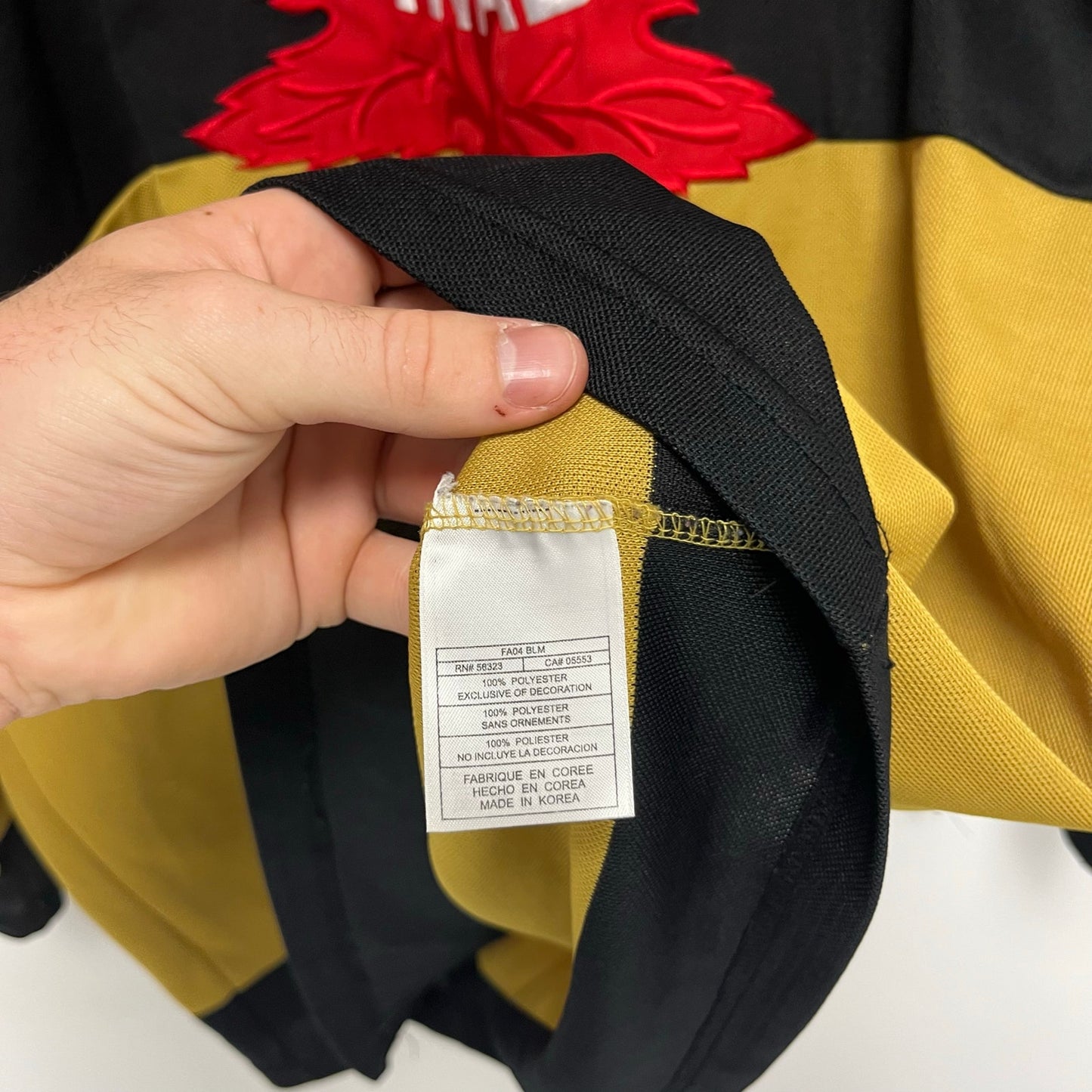 Team Canada Winnipeg Falcons Nike Jersey V-Series Gold XXL