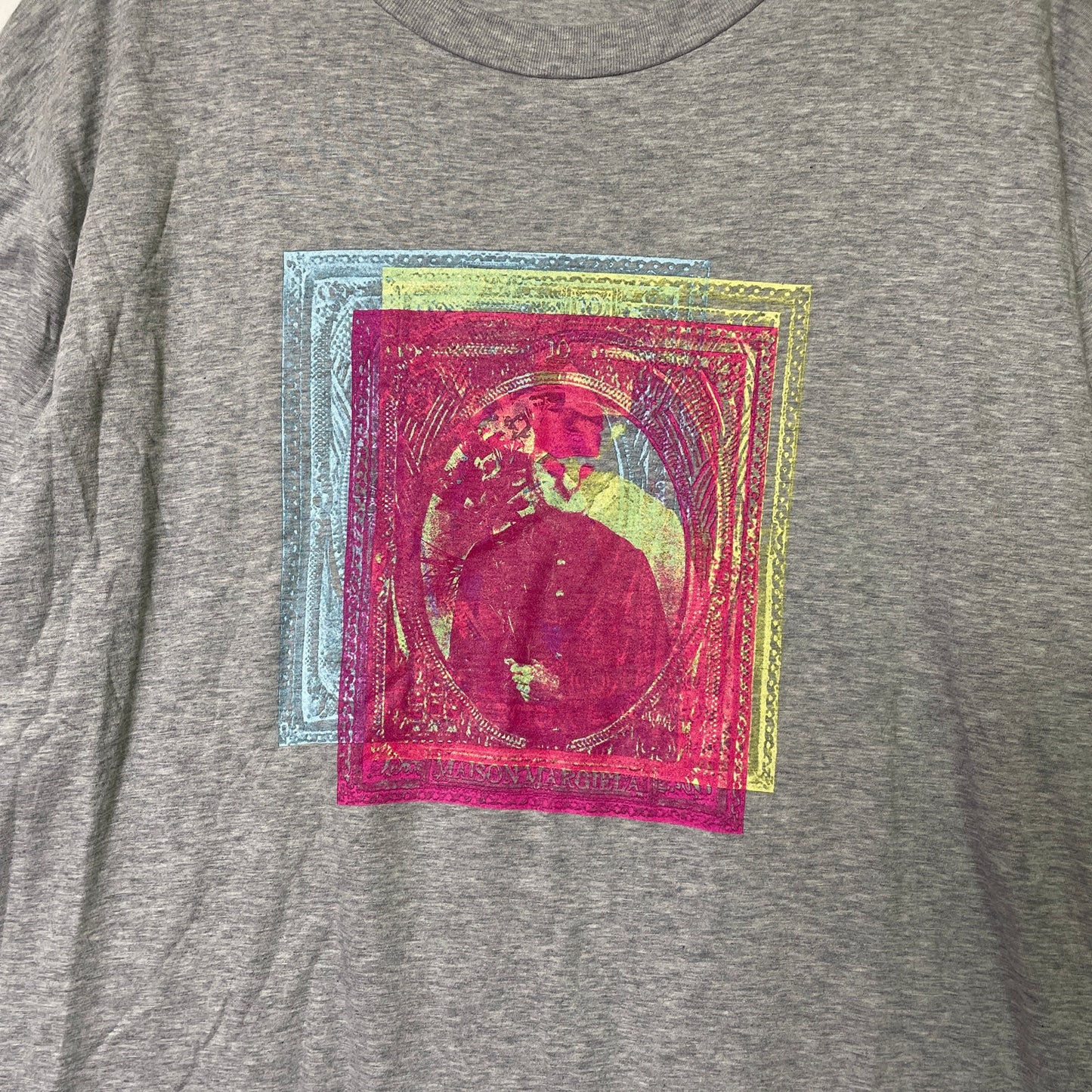 Maison Margiela Frame Print Grey Shirt XL
