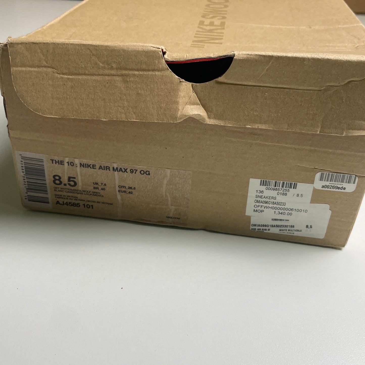 Nike Off-White x Air Max 97 Menta 8.5