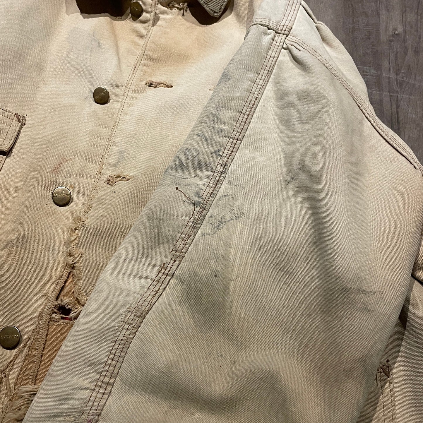 Carhartt Thrashed Distressed Chore Coat L