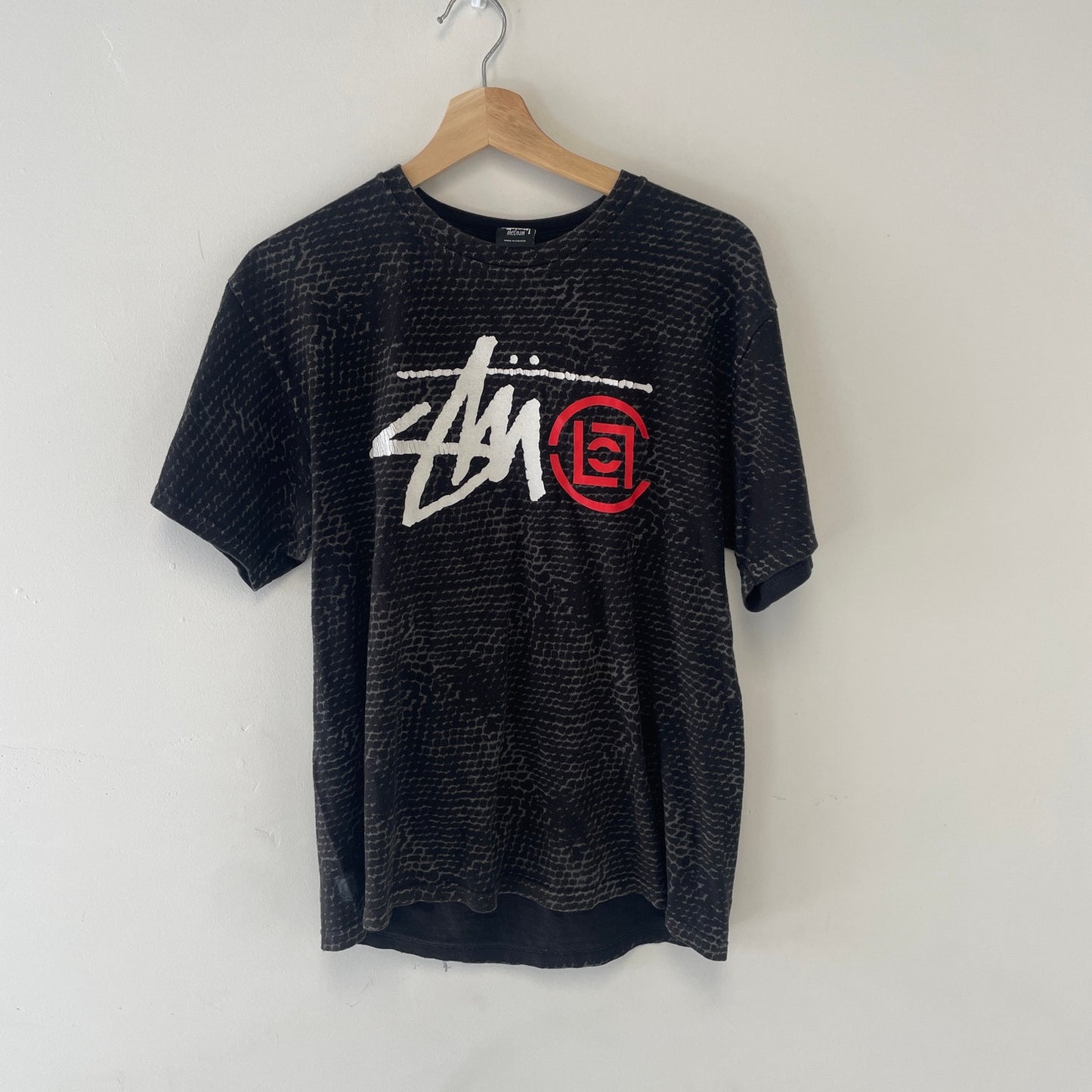 Stussy x CLOT year of the snake t shirt black M