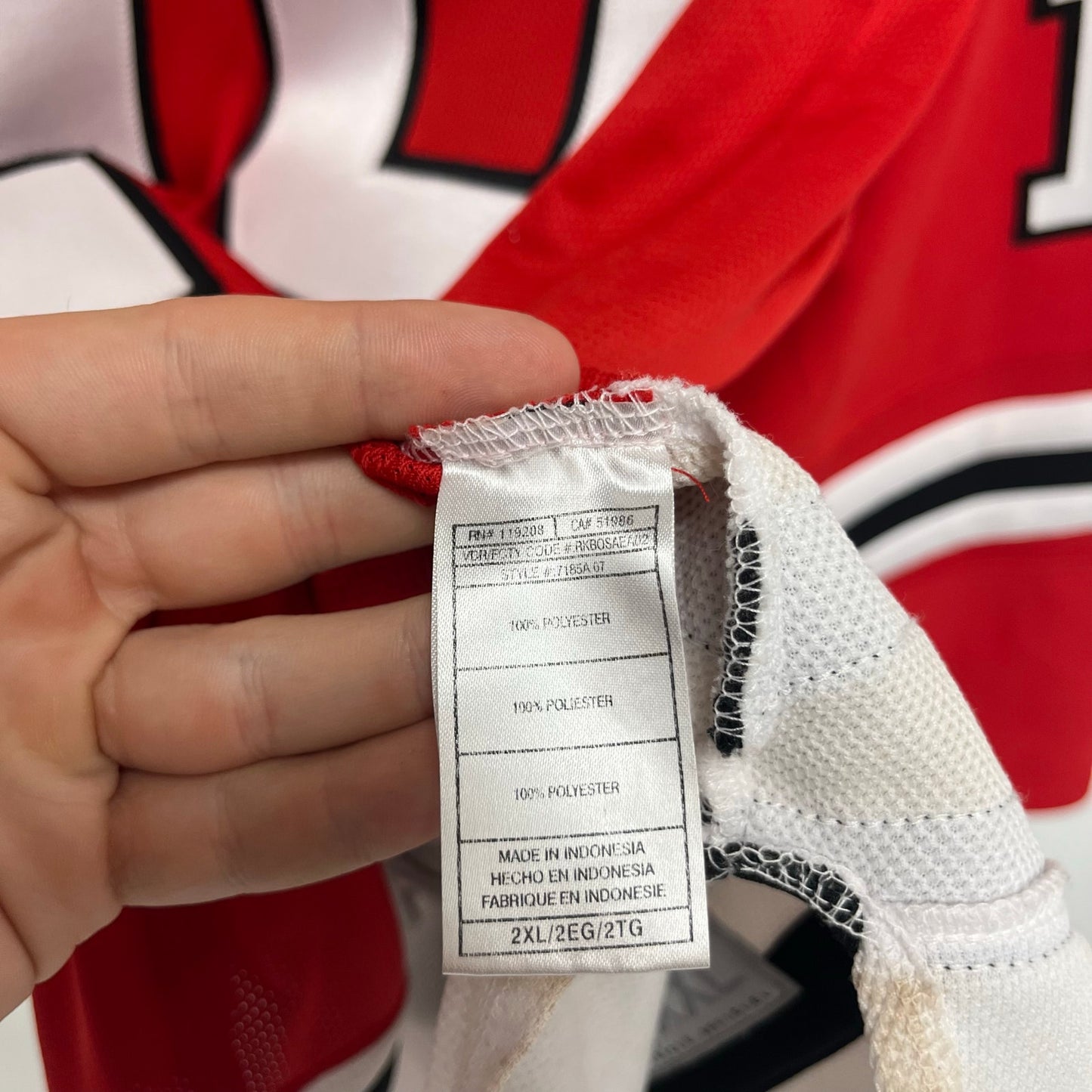 00’s Jonathan Toews Chicago Blackhawks Reebok NHL Jersey Size XXL