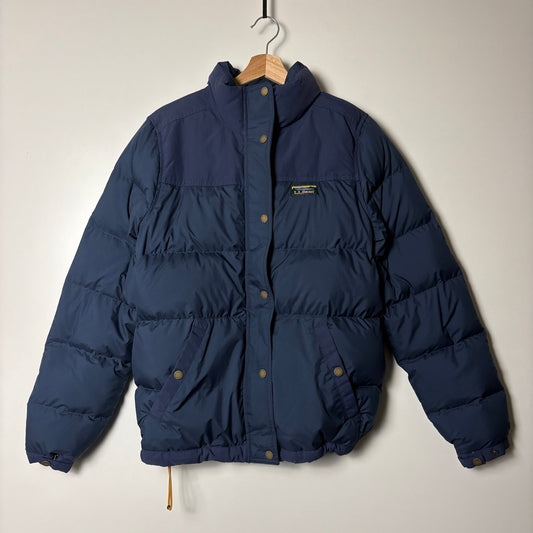 L.L. Bean Down Puffer Parka Jacket Blue L