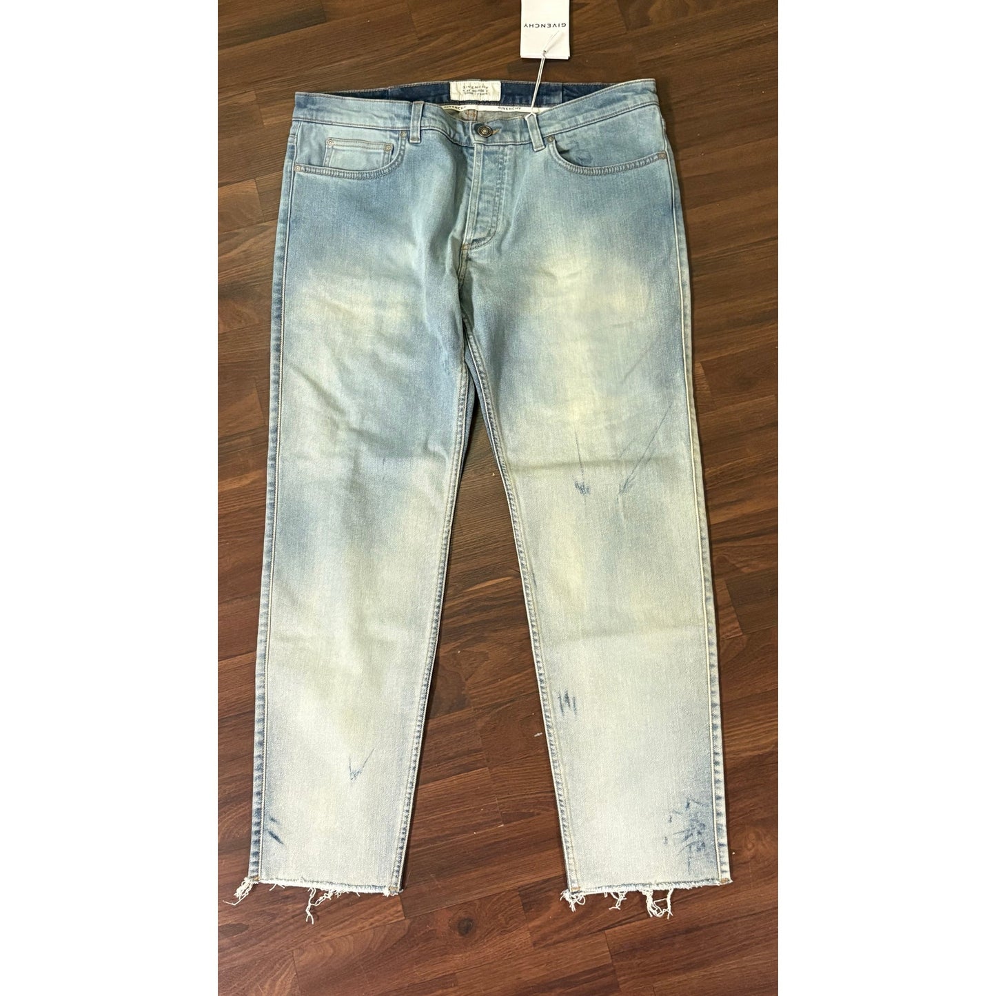 Givenchy Raw lightwash Cut Skinny Jeans 35