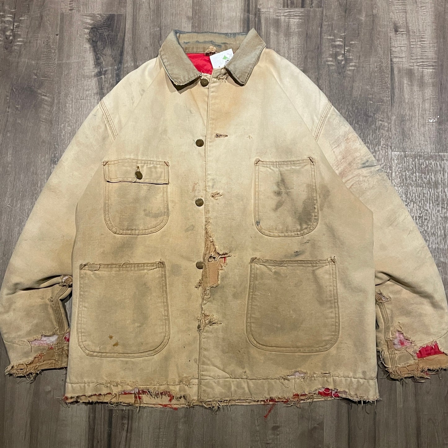 Carhartt Thrashed Distressed Chore Coat L