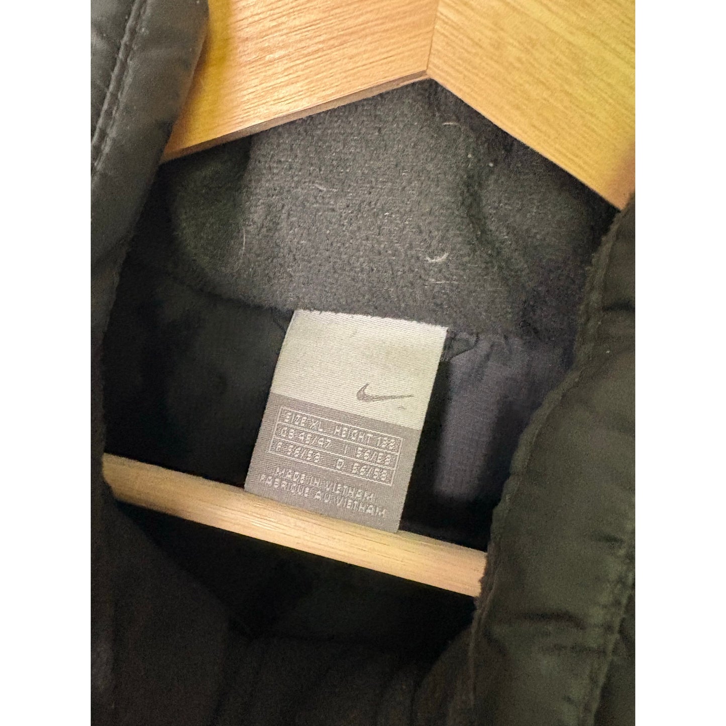 Nike Vintage black down puffer jacket XL
