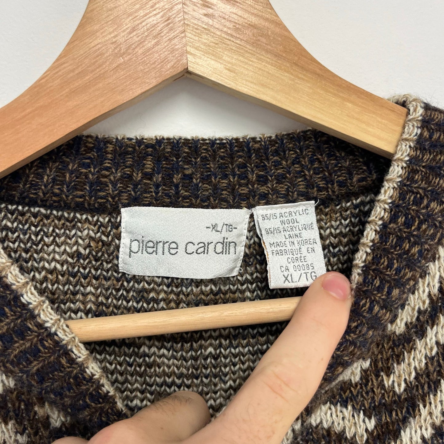 Vintage Pierre Cardin Knit Sweater XL