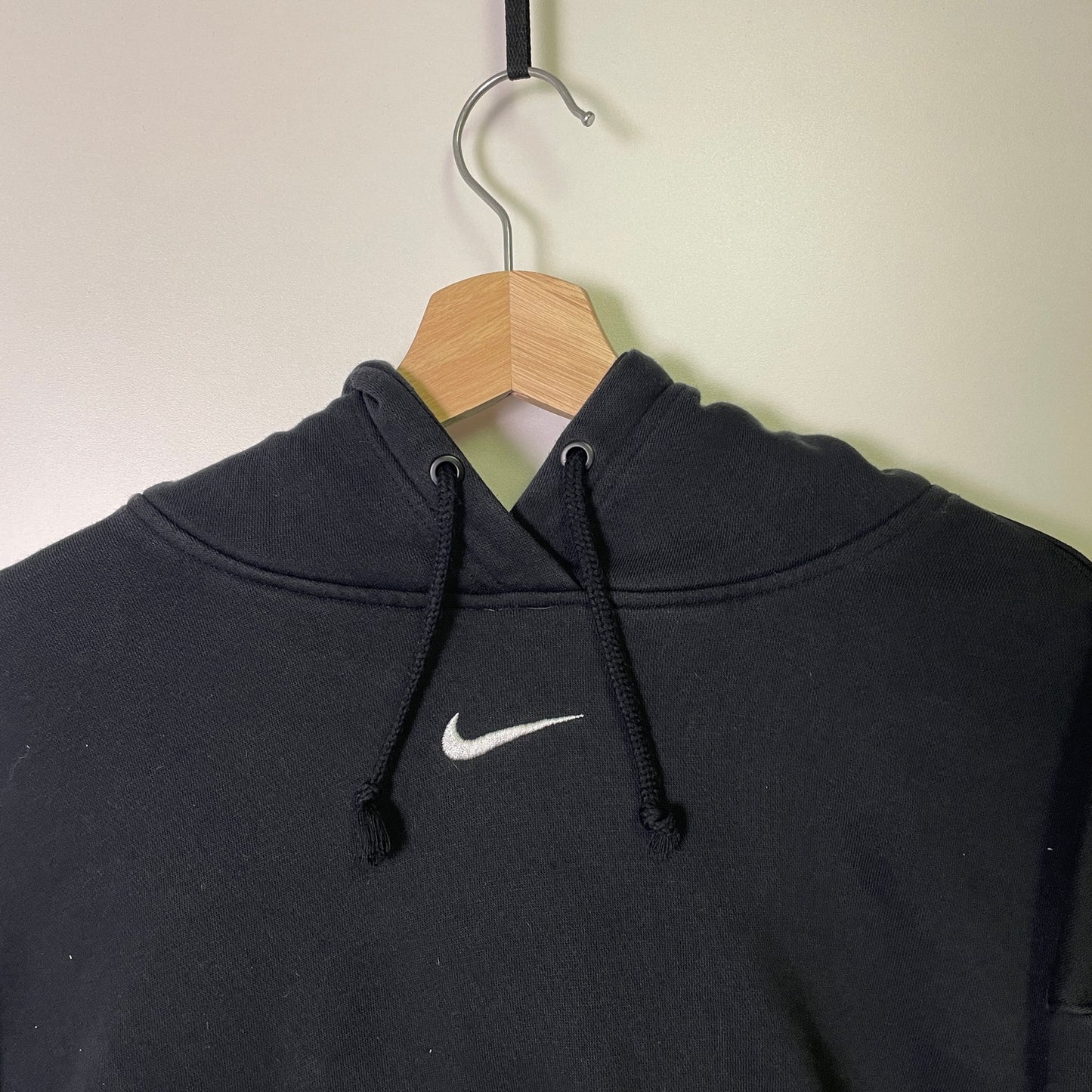 Vintage Nike center swoosh black hoodie XL