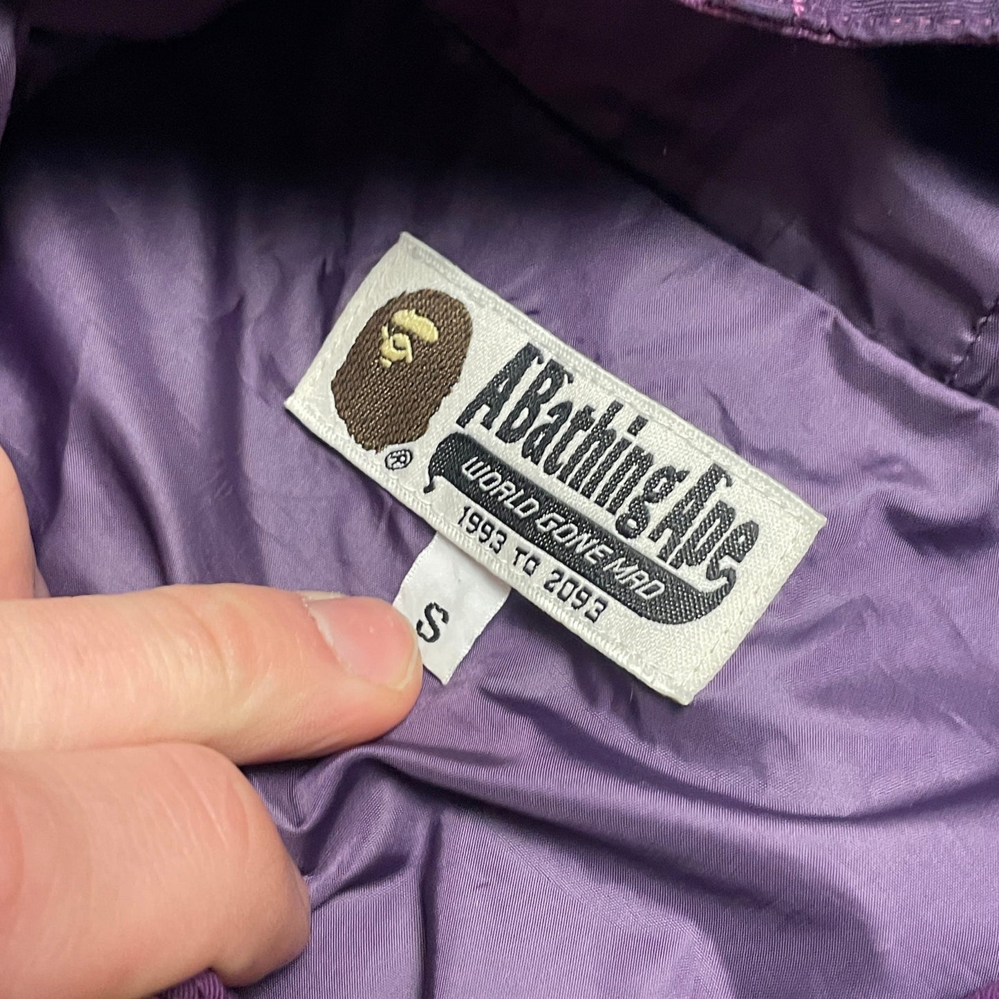 Bape purple camo ski snowboard jacket S