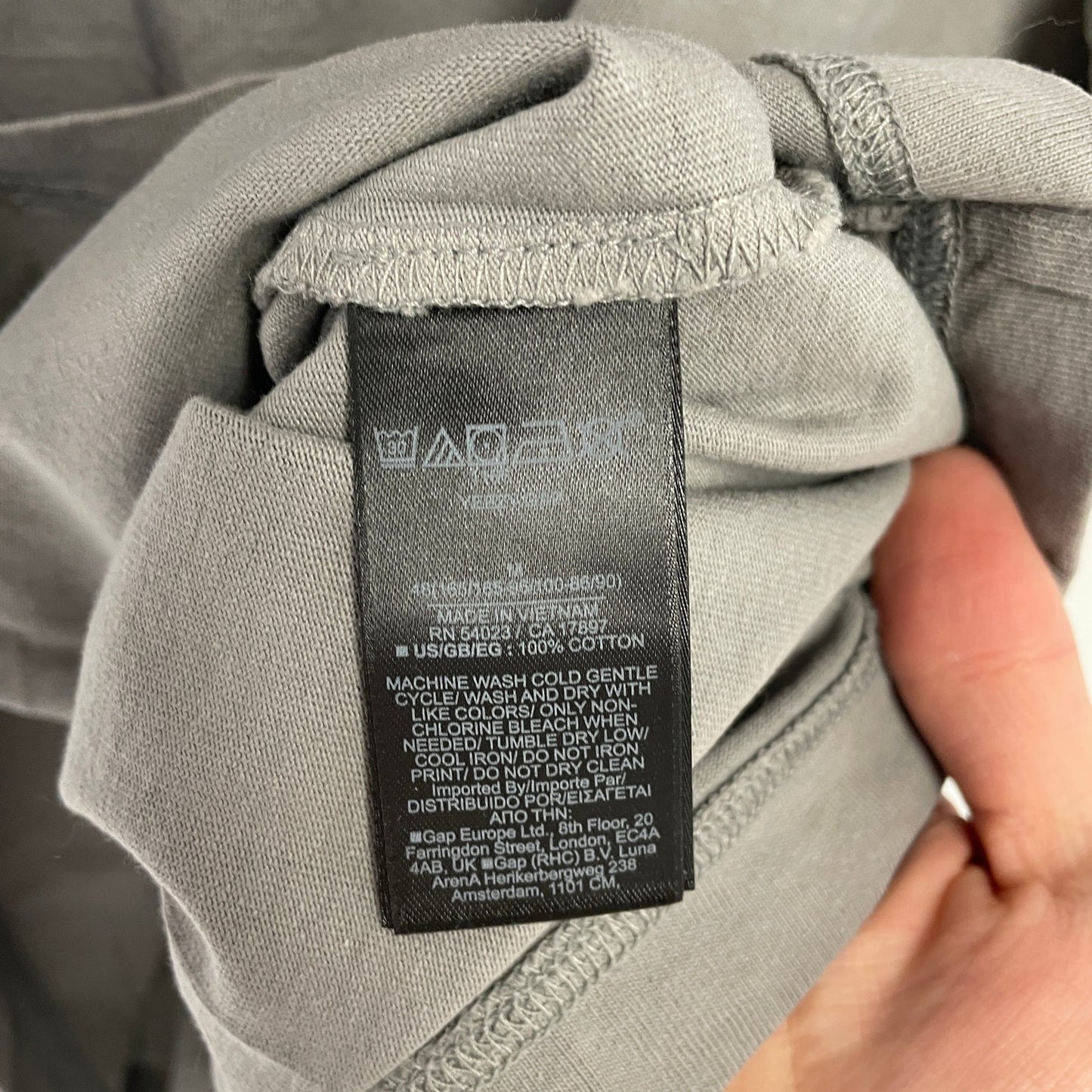 Yeezy Gap blank grey tee M NEW